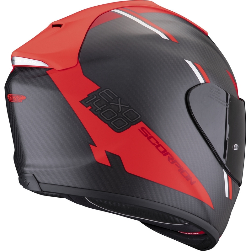 Scorpion EXO-1400 EVO Carbon Air Kendal integralna kaciga crno-crvena
