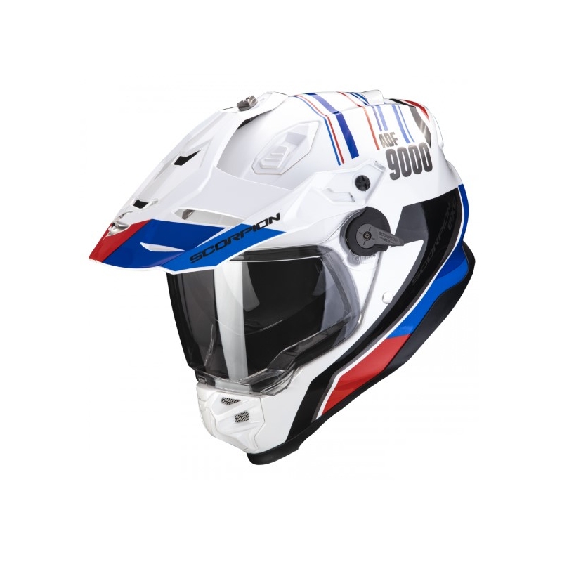 Motociklistička kaciga SCORPION ADF-9000 AIR Desert bijelo-plavo-crvena rasprodaja