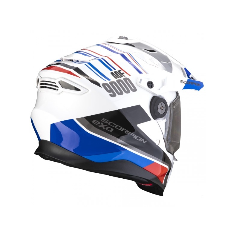 Motociklistička kaciga SCORPION ADF-9000 AIR Desert bijelo-plavo-crvena rasprodaja