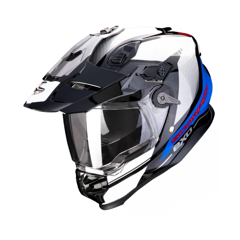 Enduro motociklistička kaciga SCORPION ADF-9000 AIR Trail crno-plavo-bijela rasprodaja