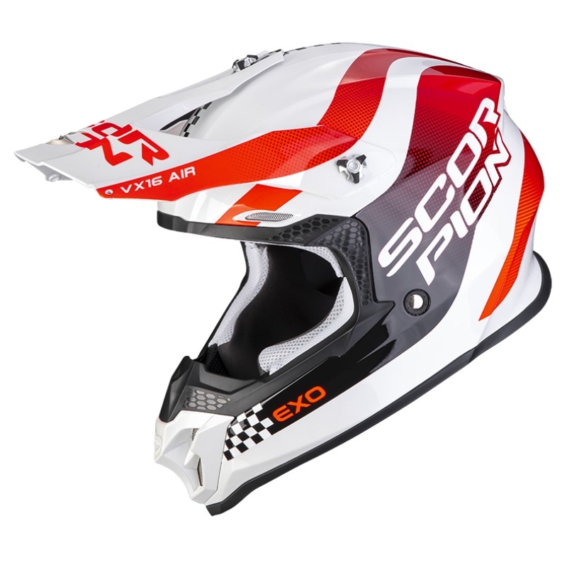 Scorpion VX-16 EVO AIR SOUL motocross kaciga bijelo-crvena
