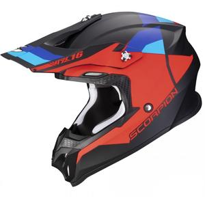 Scorpion VX-16 EVO AIR SPECRUM motocross kaciga crno-crveno-plava