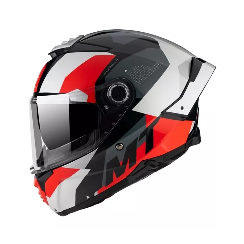 Integralna motociklistička kaciga MT FF118SV Thunder 4 SV Fade crveno-bijelo-sivo-crno
