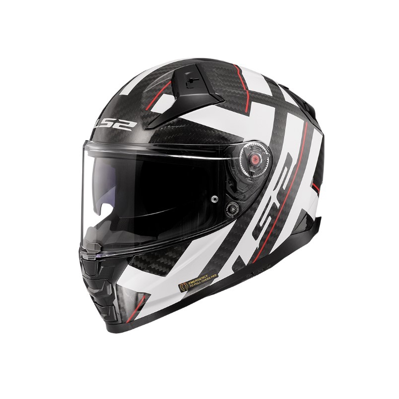 Integralna motociklistička kaciga LS2 FF811 Vector II C Strong crno-bijela