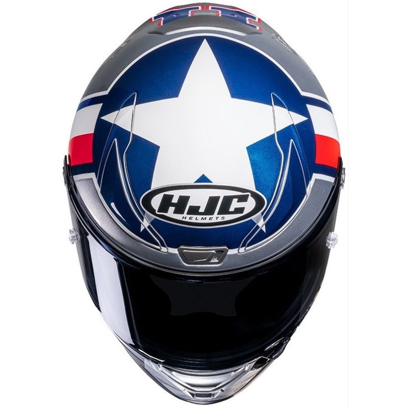 HJC RPHA 1 Ben Spies Silverstar MC21 motociklistička kaciga s punim licem crveno-plavo-bijela-srebrna