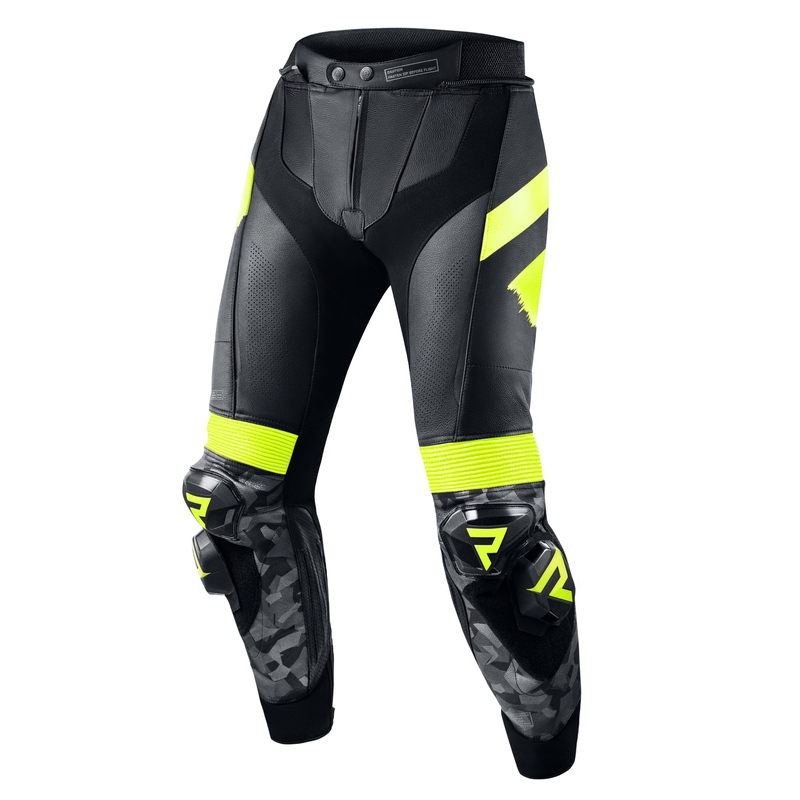 Motorističke hlače Rebelhorn Rebel 22 crno-fluo žute rasprodaja