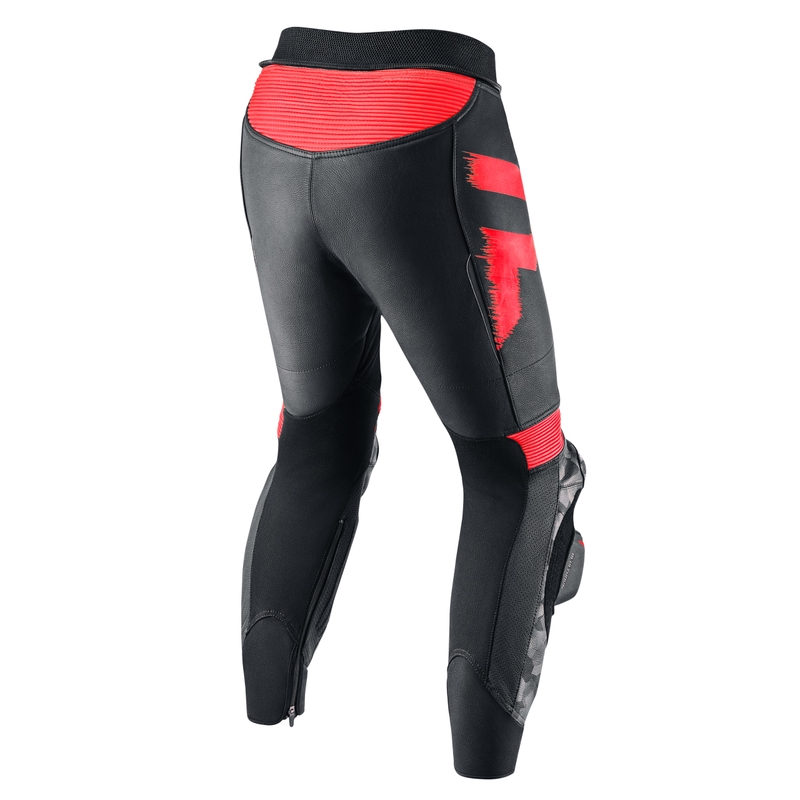 Motorističke hlače Rebelhorn Rebel 22 crno-fluo crvene rasprodaja