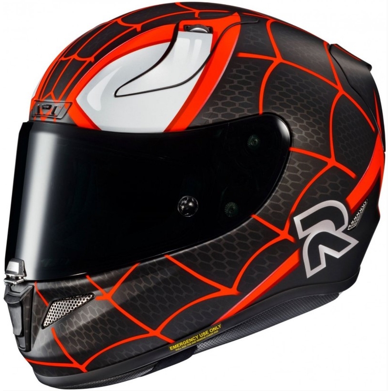 Integralna motociklistička kaciga HJC RPHA 11 MILES MORALES MC1SF crno-bijelo-crvena