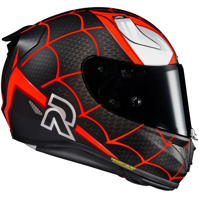 Integralna motociklistička kaciga HJC RPHA 11 MILES MORALES MC1SF crno-bijelo-crvena