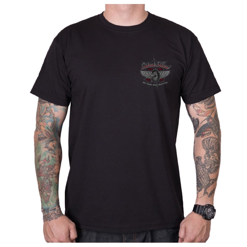 Muška majica kratkih rukava Black Heart Red Baron Chopper