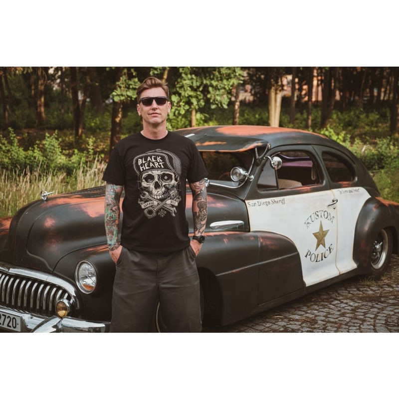Muška majica kratkih rukava Black Heart Garage Built