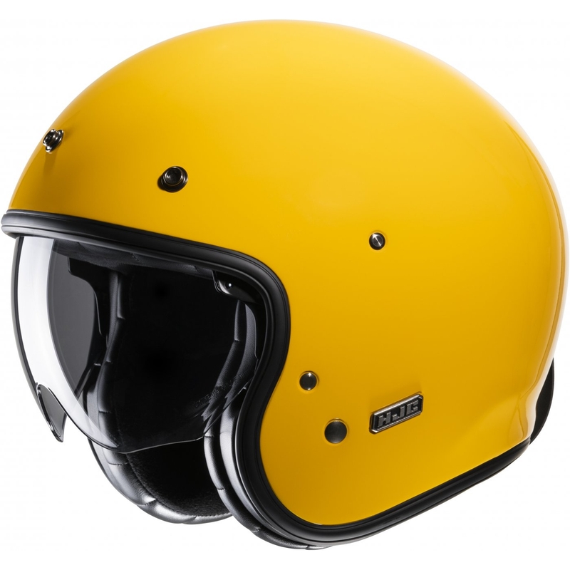 Otvorena motociklistička kaciga HJC V31 Jednobojna žuta