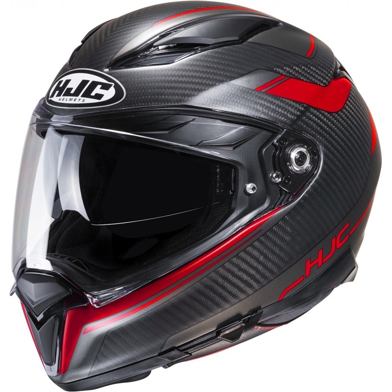 Integralna moto kaciga HJC F70 Carbon Ubis MC1SF crno-crvena