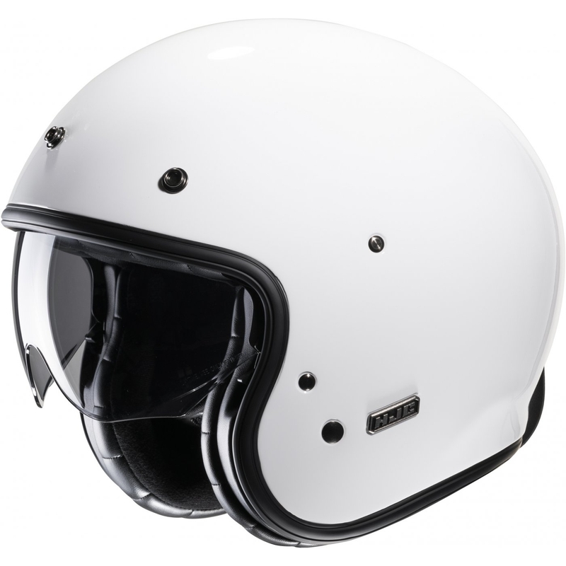 Otvorena motociklistička kaciga HJC V31 Jednobojna bijela