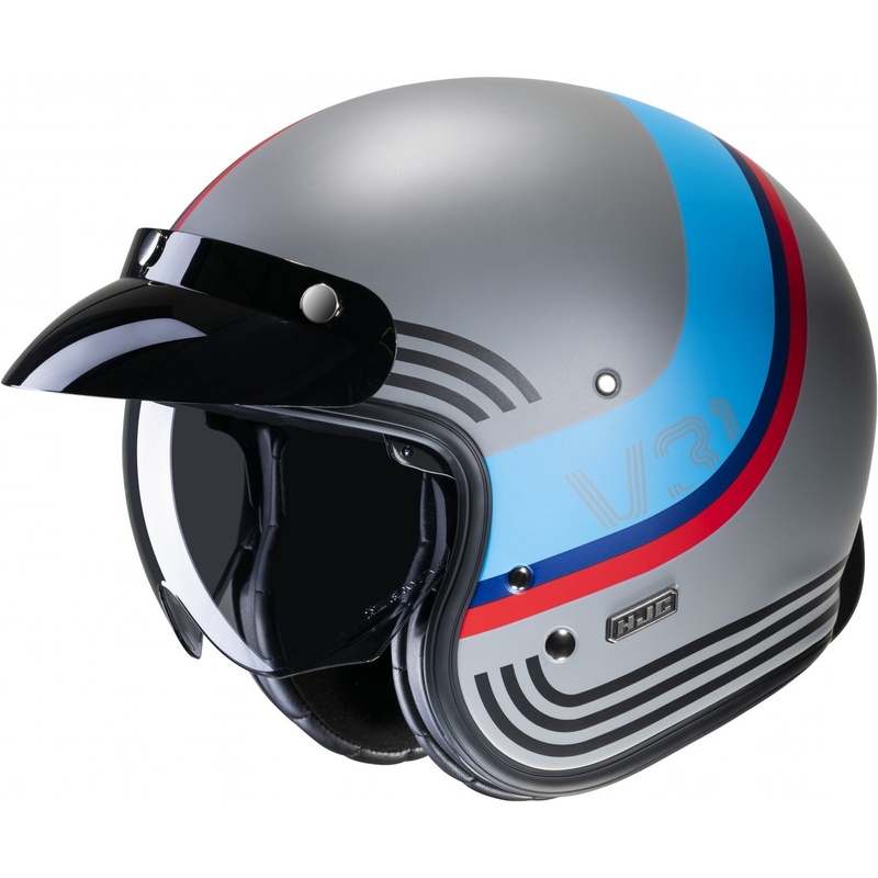 HJC V31 Byron MC21SF otvorena motociklistička kaciga crvena-plava-crna-siva