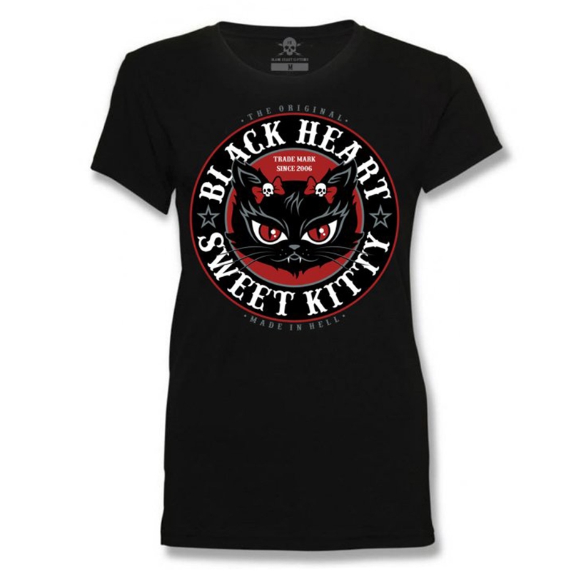 Ženska majica kratkih rukava Black Heart Kitty rasprodaja