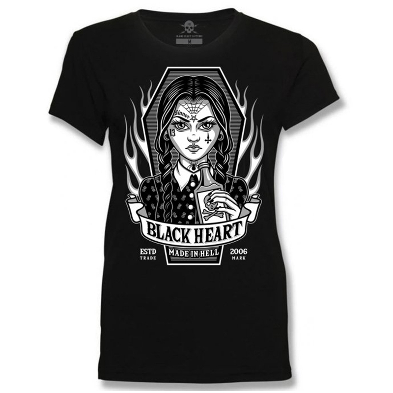 Ženska majica Black Heart Wednesday