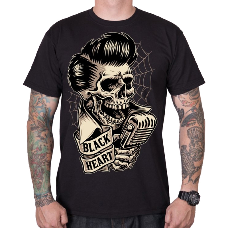 Black Heart Rockabilly muška majica kratkih rukava