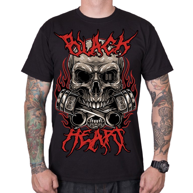 Muška majica Black Heart Metal Head