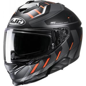 Integralna motociklistička kaciga HJC i71 Simo MC6HSF crno-sivo-narančasta