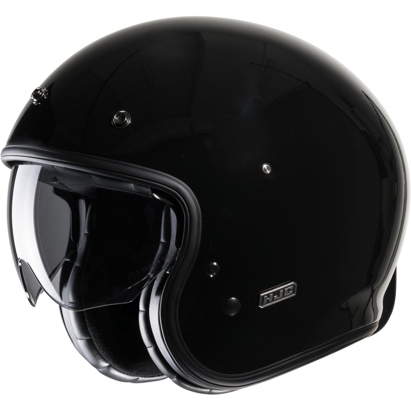 Otvorena motociklistička kaciga HJC V31 Jednobojna crna