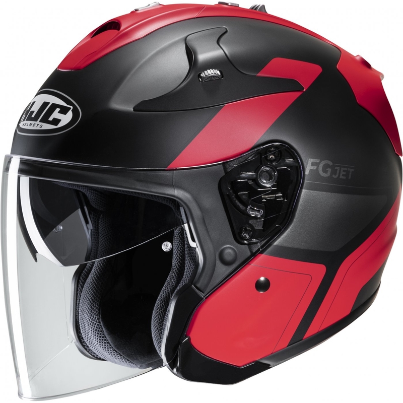 Otvorena motociklistička kaciga HJC FG-JET Epen MC1SF crno-crvena