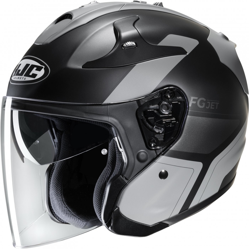 Otvorena motociklistička kaciga HJC FG-JET Epen MC5SF sivo-crna