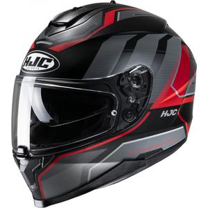 Integralna motociklistička kaciga HJC C70 Nian MC1SF sivo-crno-crvena
