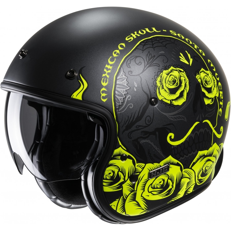 Otvorena motociklistička kaciga HJC V31 Desto MC3HSF crno-fluo žuta