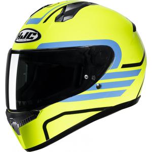 Integralna motociklistička kaciga HJC C10 Lito MC3H plavo-fluo žuta