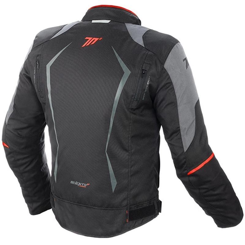 Motociklistička jakna SEVENTY DEGREES SD-JR47 crno-sivo-crvena
