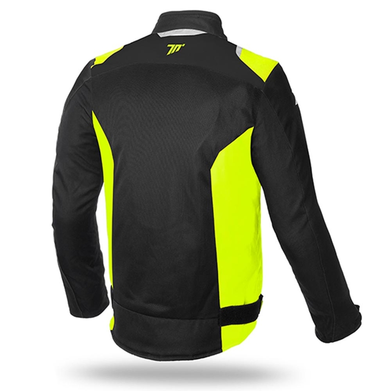 Motociklistička jakna SEVENTY DEGREES SD-JR48 crno-fluo žuta