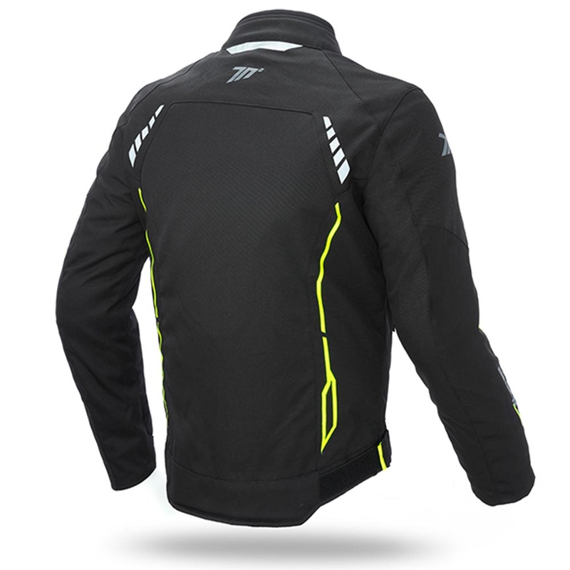 Motociklistička jakna SEVENTY DEGREES SD-JR65 crno-fluo žuta