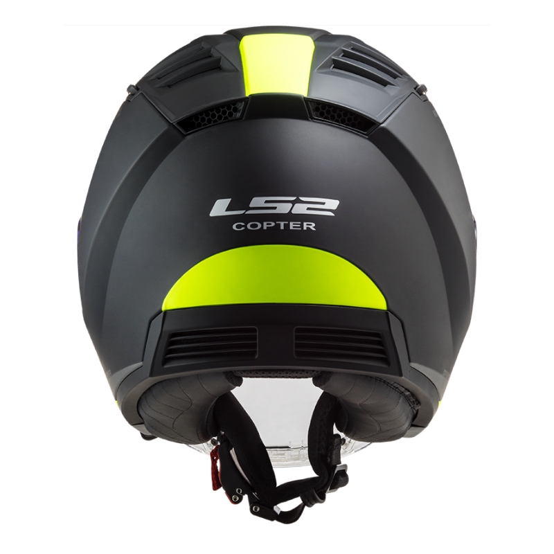 Otvorena motociklistička kaciga LS2 OF600 Copter II Urbane 06 crno-fluo žuta