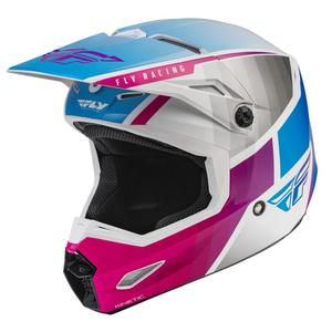 Motocross kaciga FLY Racing Kinetic Drift ružičasto-bijelo-plava