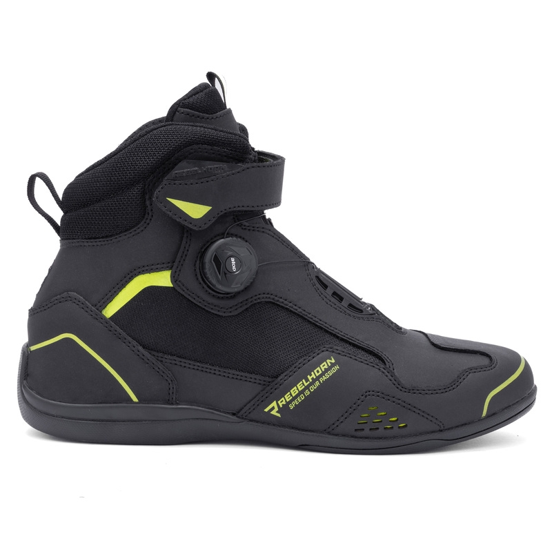 Motociklističke čizme Rebelhorn Spark II crno-fluo žute