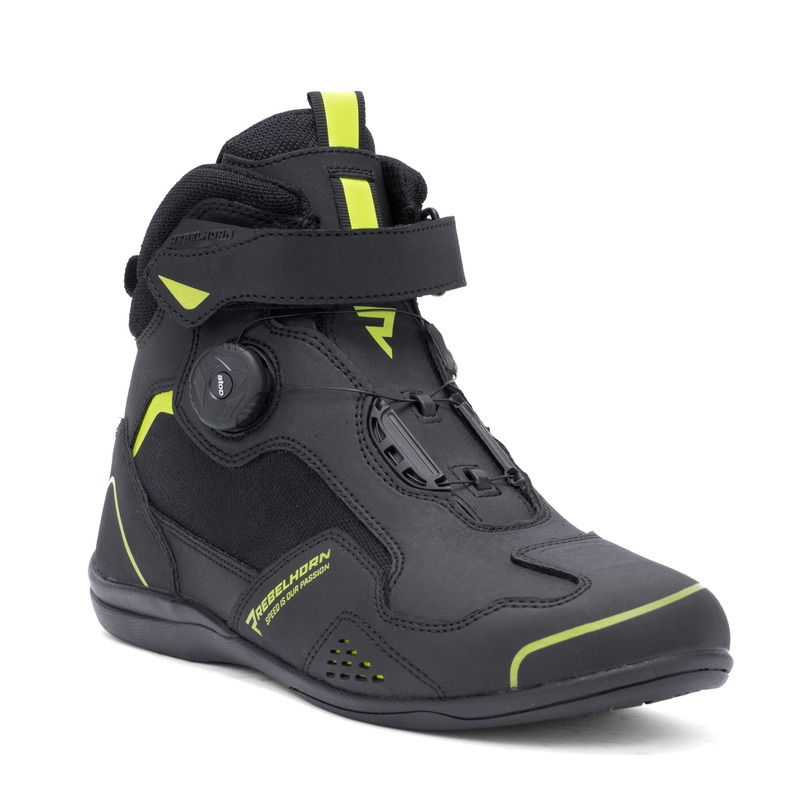 Motociklističke čizme Rebelhorn Spark II crno-fluo žute