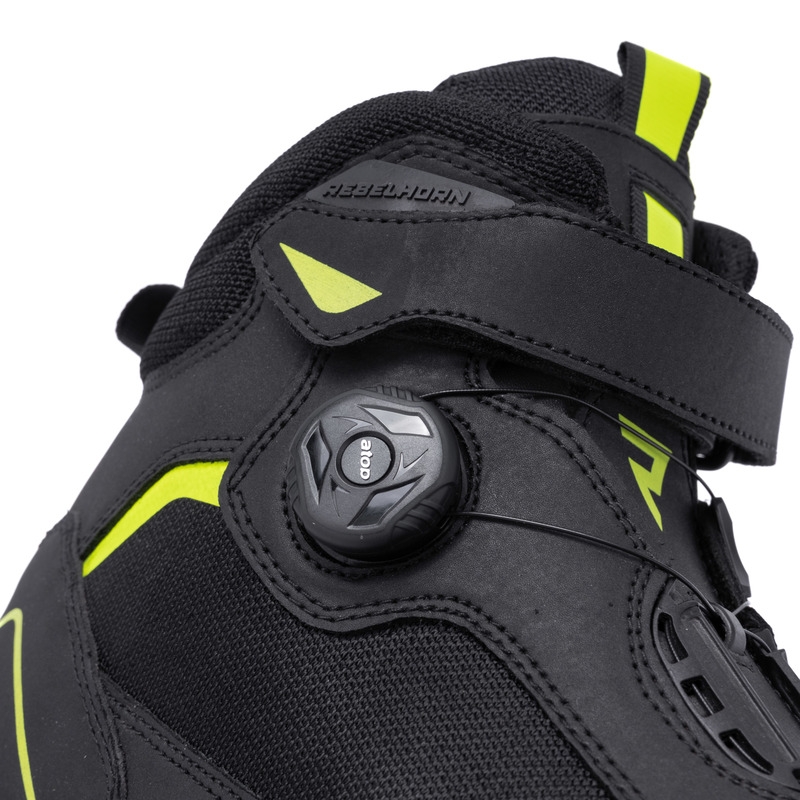 Motociklističke čizme Rebelhorn Spark II crno-fluo žute