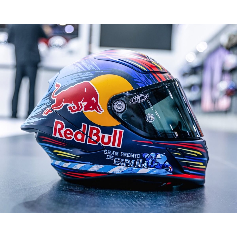 Motociklistička kaciga s punim licem HJC RPHA 1 Redbull Jerez GP MC21SF crveno-žuto-plava