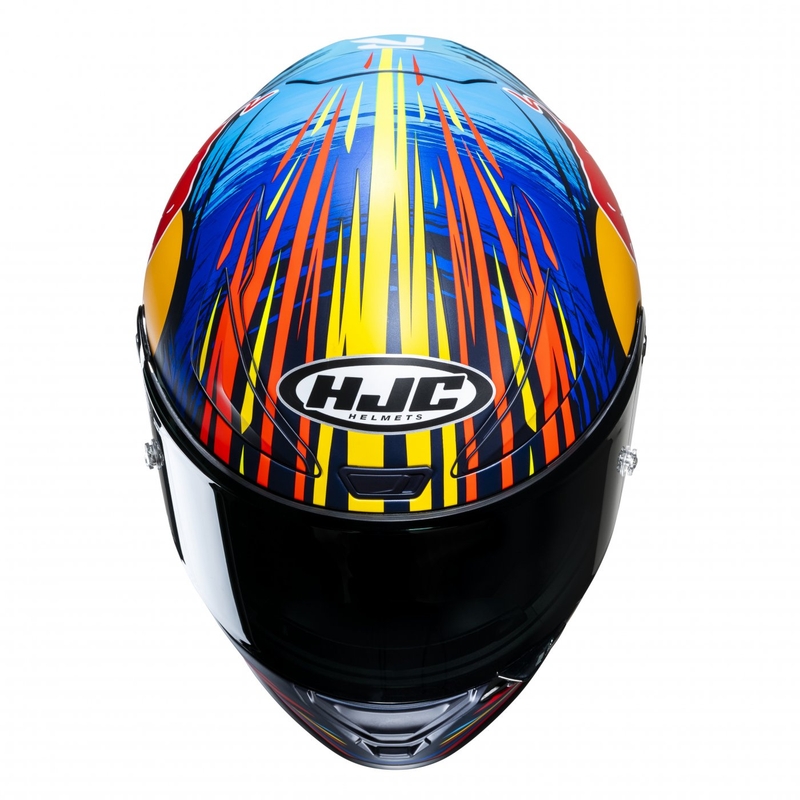 Motociklistička kaciga s punim licem HJC RPHA 1 Redbull Jerez GP MC21SF crveno-žuto-plava
