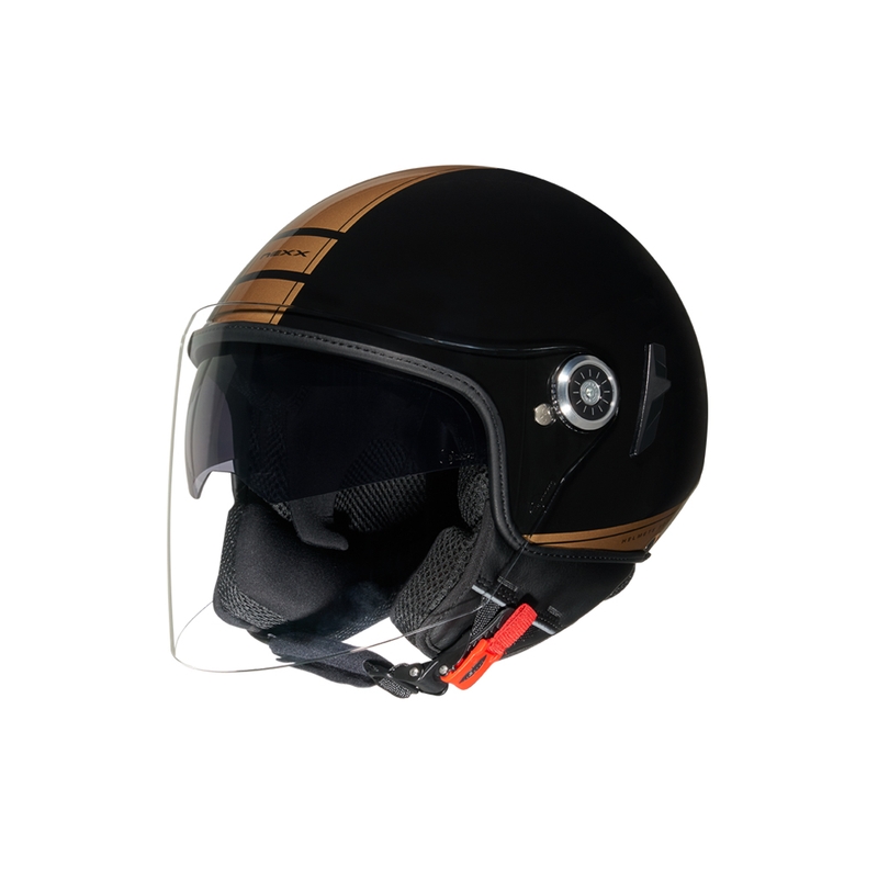 Otvorena motociklistička kaciga NEXX SX.60 Sienna crno-zlatna