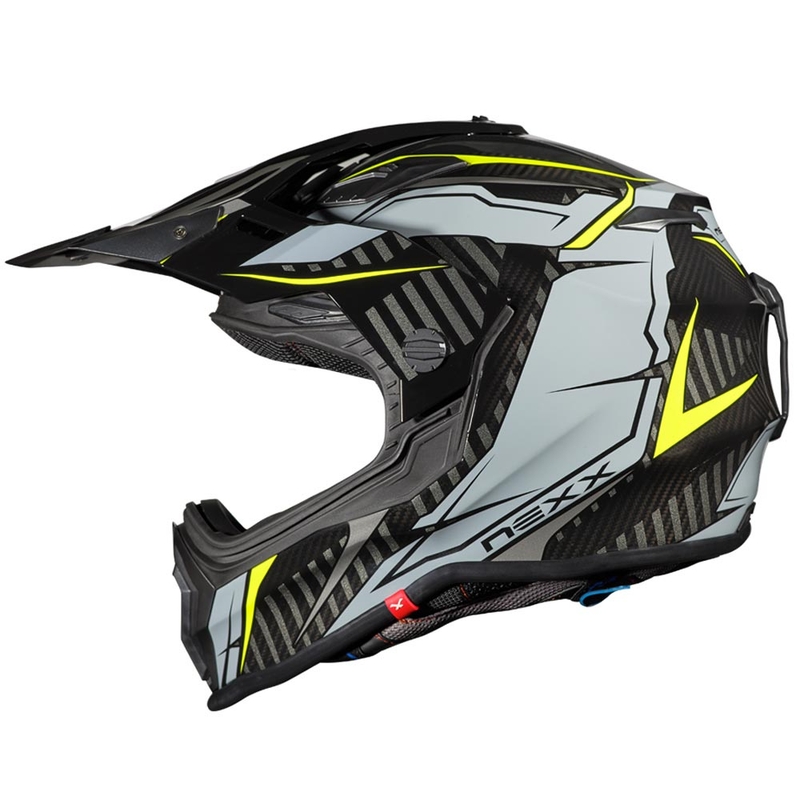 Enduro kaciga NEXX X.WRL Atika sivo-fluo žuta rasprodaja