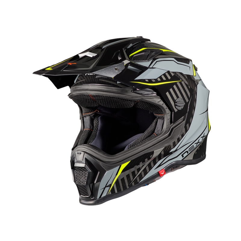 Enduro kaciga NEXX X.WRL Atika sivo-fluo žuta rasprodaja