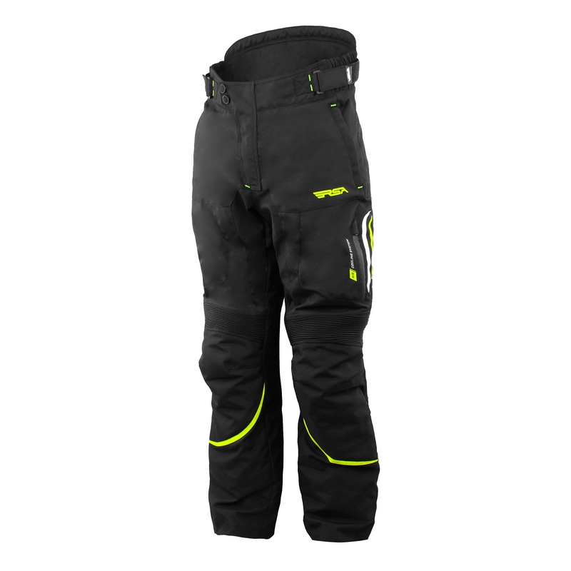 Motorističke hlače RSA Warm crne-fluo žute rasprodaja