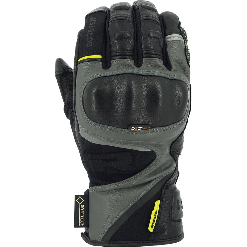 RICHA Atlantic Gore-Tex motorističke rukavice crno-sive-fluo žute rasprodaja