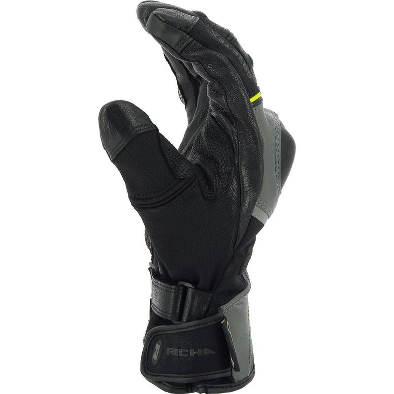 RICHA Atlantic Gore-Tex motorističke rukavice crno-sive-fluo žute rasprodaja