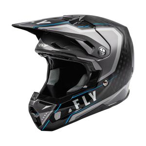 Motocross kaciga FLY Racing Formula Axon crno-sivo-plava