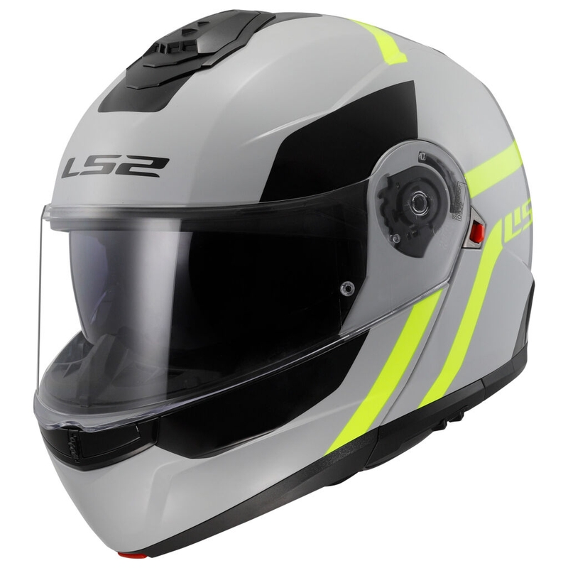 Kaciga na preklop LS2 FF908 Strobe II Autox sivo-fluo žuta