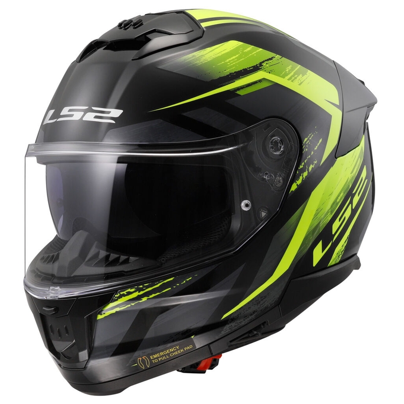 Integralna motociklistička kaciga LS2 FF808 Stream II Fury crno-fluo žuta