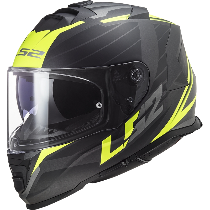 Integralna motociklistička kaciga LS2 FF800 Storm II Nerve crno-fluo žuta